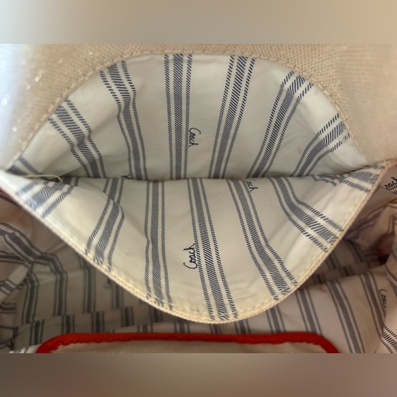 Coach canvas beach umbrella tote - Picture 9 of 16